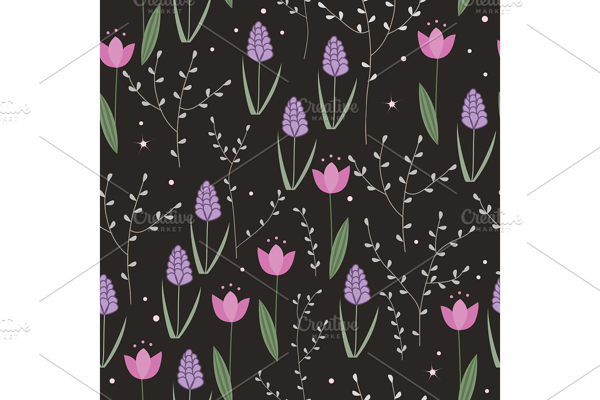 Seamless floral pattern in Illustrations - product preview 8