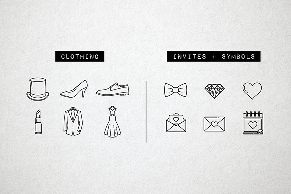 100 Wedding Icons Set - Expanded in Flower Icons - product preview 3
