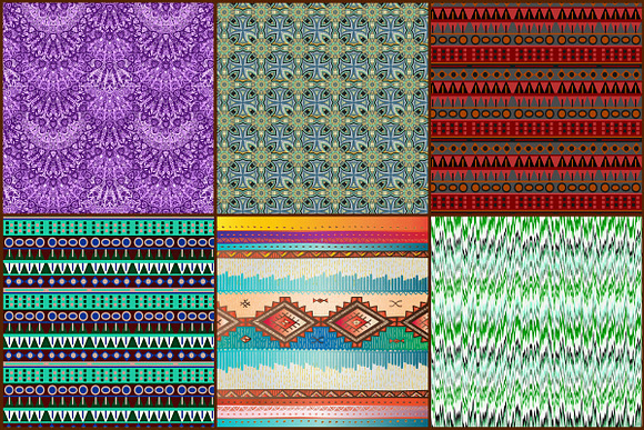 Boho Tribal Digital Papers in Patterns - product preview 1