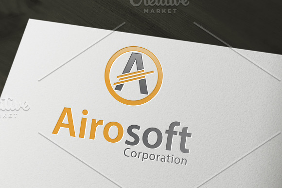 Airosoft Corporation logo in Logo Templates - product preview 1
