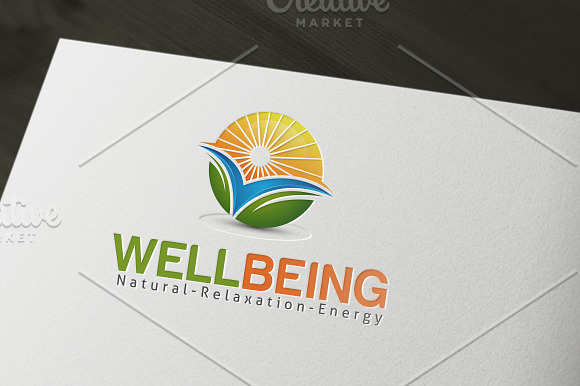Wellbeing Relaxation Logo in Logo Templates - product preview 2