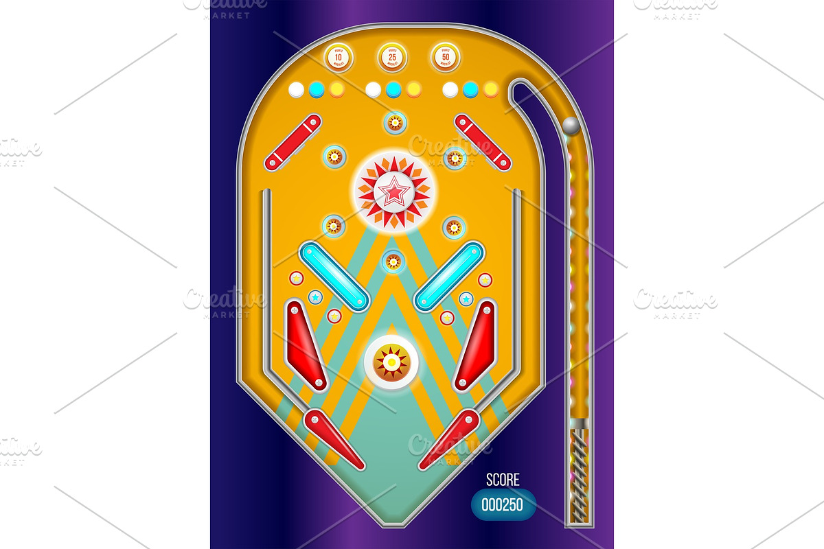 Pinball machine isolated. in Objects - product preview 8