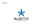 Poly Blue Star Logo