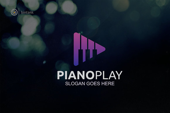 Piano Play Logo in Logo Templates - product preview 1