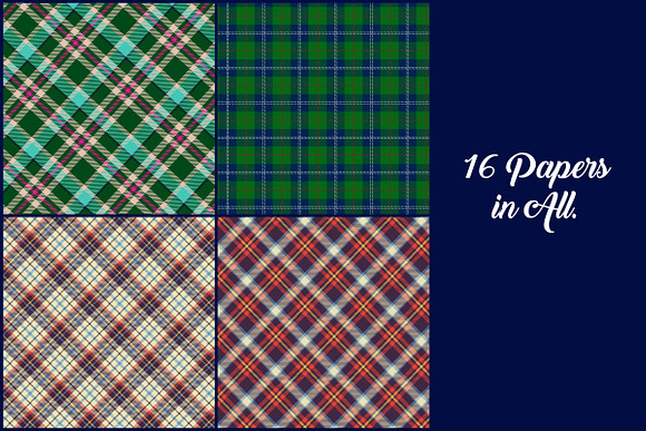 Scottish Tartan Digital Papers in Patterns - product preview 3