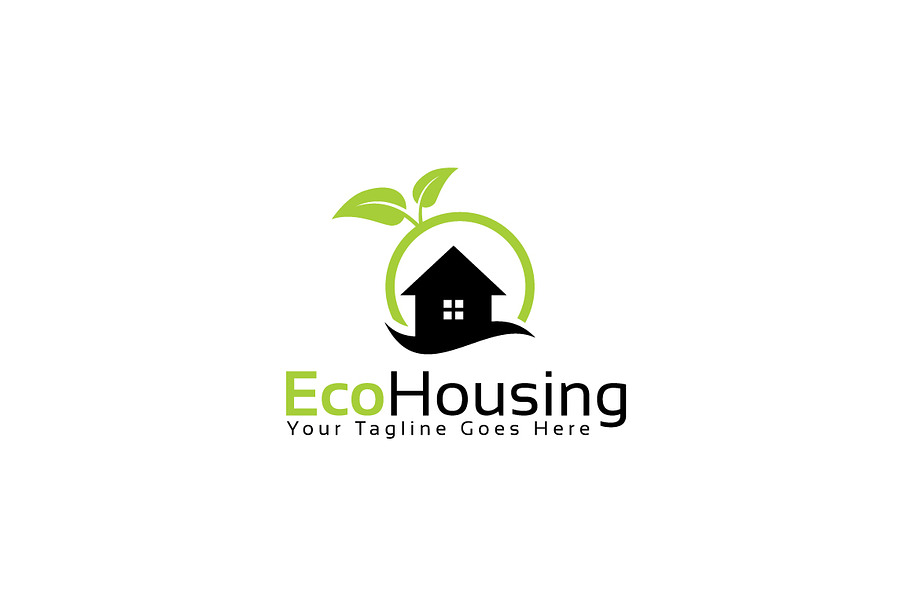 Eco Housing Logo Template
