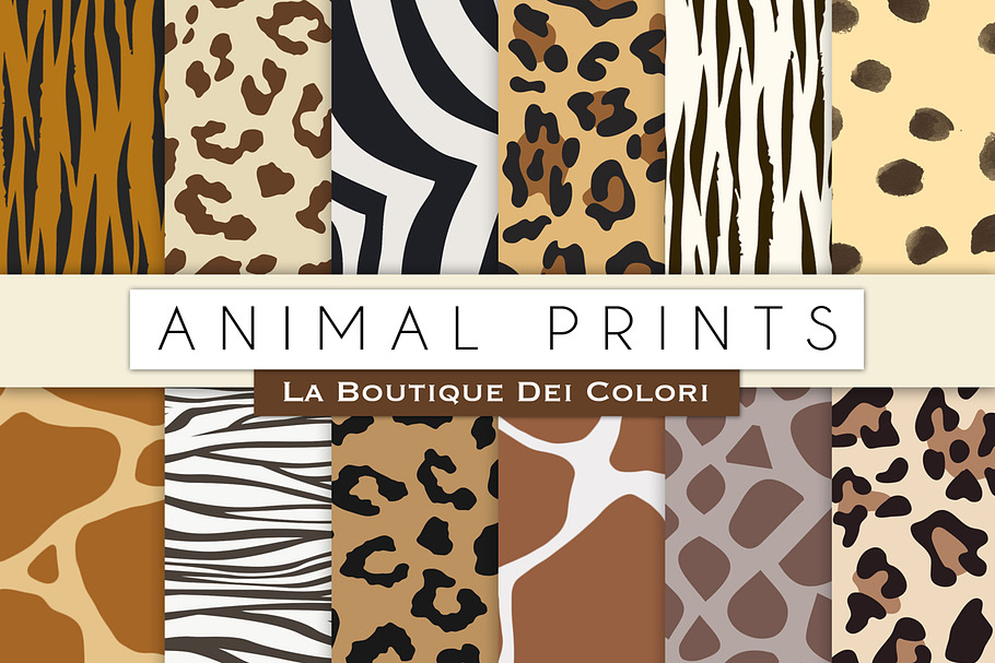 Animal Prints Digital Paper in Patterns - product preview 8