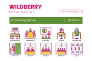 95 Coworking Space Icons | Wildberry