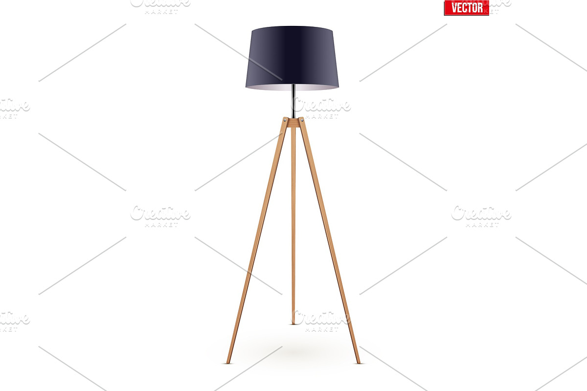Decorative Floor Lamp Tripod in Graphics - product preview 8