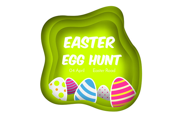 Easter egg hunt banner
