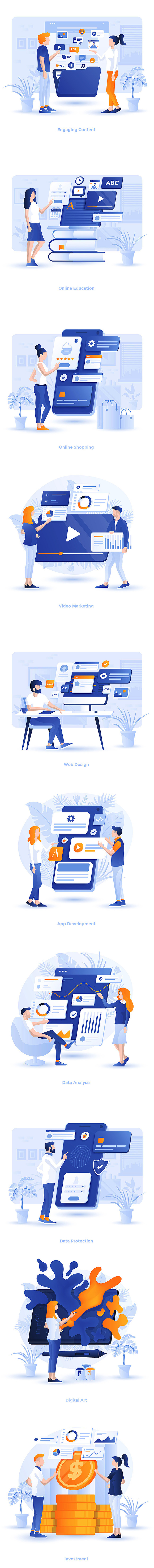 Modern Flat design Business concepts in Illustrations - product preview 11