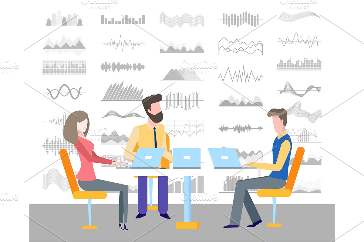 People Sitting on Conference in Illustrations - product preview 8