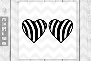 Heart earrings svg,dxf,eps,ai,png