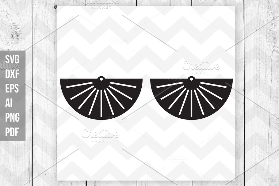 Tribal earrings svg,dxf,eps,ai,png in Graphics - product preview 8