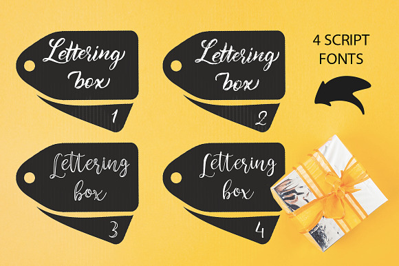 Lettering box. 8 Fonts & Extras!!! in Lettering Fonts - product preview 3