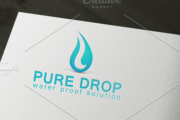 Water Drop Logo in Logo Templates - product preview 1
