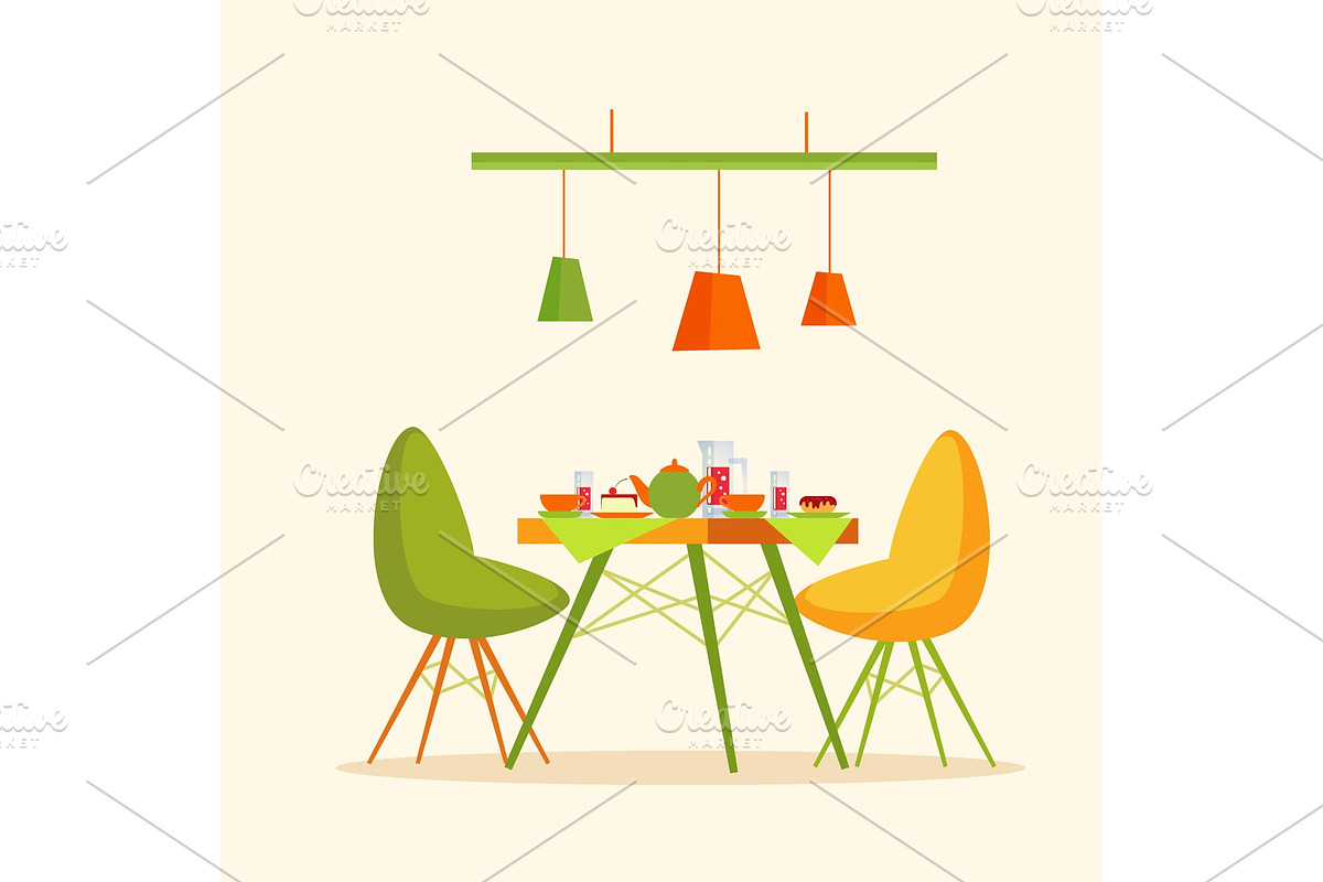 Restaurant Interior, Cakes and in Objects - product preview 8