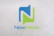 Letter N, New Media logo Template