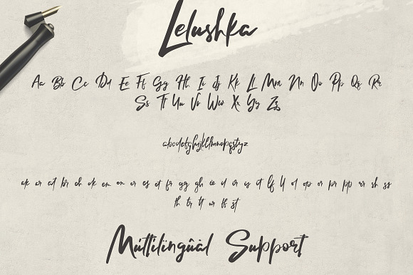 Lelushka Script + Ink marks in Script Fonts - product preview 7