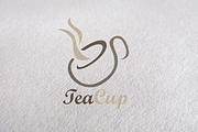 coffee, green tea, tea cup logo