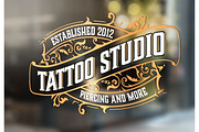 Tattoo logo template