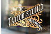 Tattoo logo template