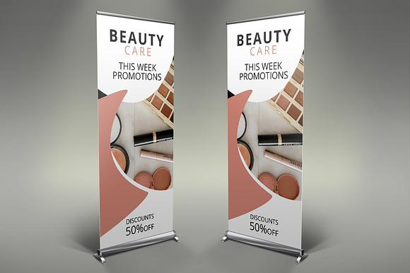 Beauty Saloon Roll Up Banners in Presentation Templates - product preview 5