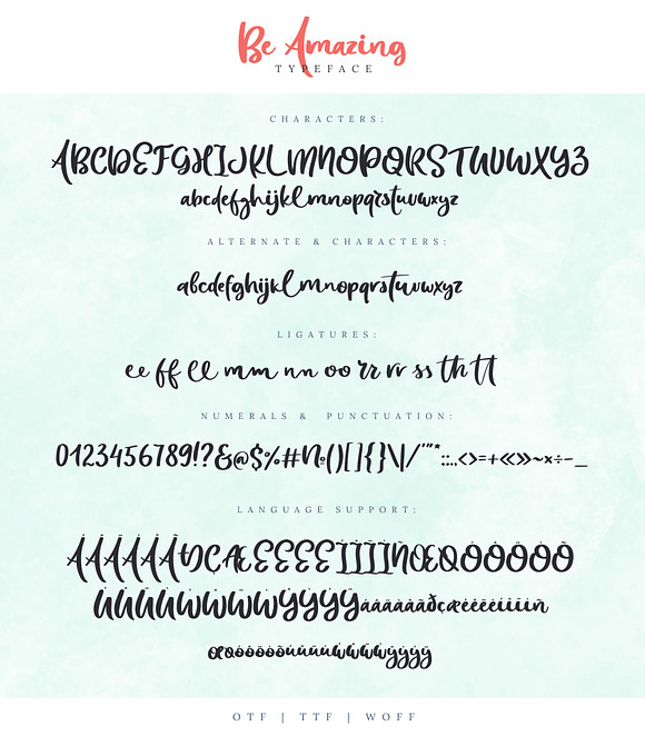 Be Amazing Font with Posters & Decor in Script Fonts - product preview 6