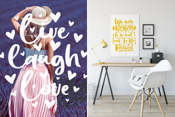 Be Amazing Font with Posters & Decor in Script Fonts - product preview 9