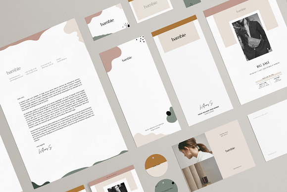 Bambie Brand Identity Pack in Stationery Templates - product preview 10