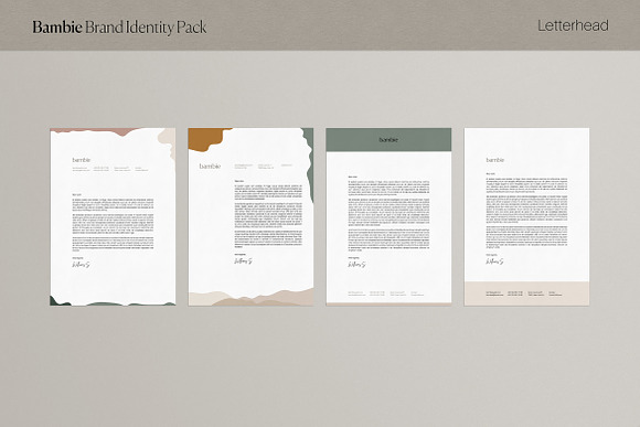 Bambie Brand Identity Pack in Stationery Templates - product preview 11