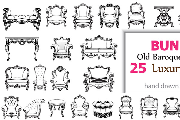25 Bundle baroque furniture