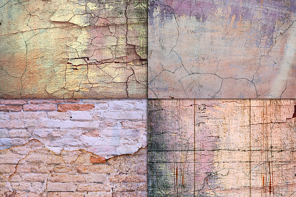 GRUNGE WALL CRACK texture background in Textures - product preview 2