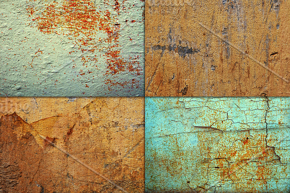 GRUNGE WALL BACKGROUND TEXTURES in Textures - product preview 2