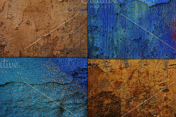 GRUNGE WALL BACKGROUND TEXTURES in Textures - product preview 3