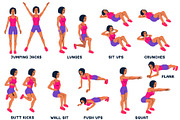 Sport exercises collection