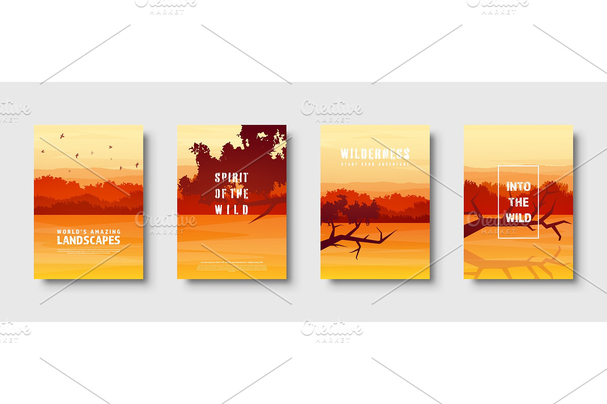 Mountains and forest. Wild nature in Illustrations - product preview 8