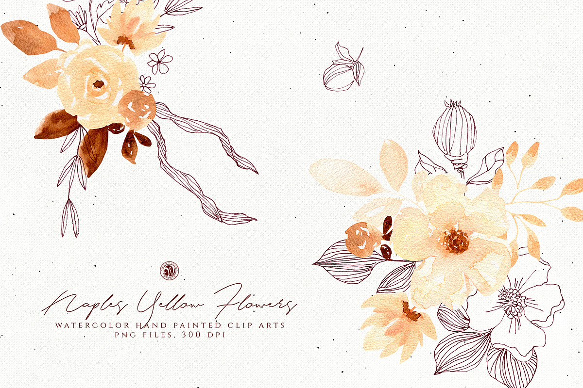 Naples Yellow Flowers in Illustrations - product preview 8