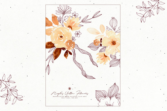 Naples Yellow Flowers in Illustrations - product preview 1