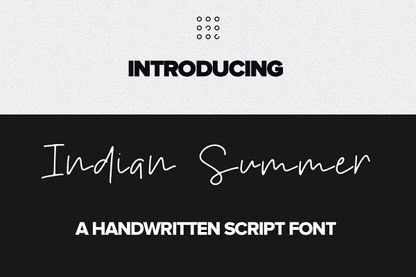 Indian Summer Handwritten font
