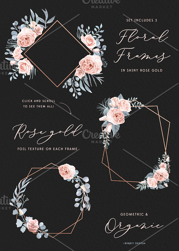 Dusty Blooms Watercolor Florals in Illustrations - product preview 5
