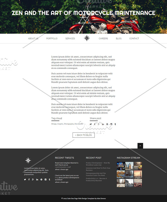 CUBE: Minimal Multi-Purpose Template in HTML/CSS Themes - product preview 1