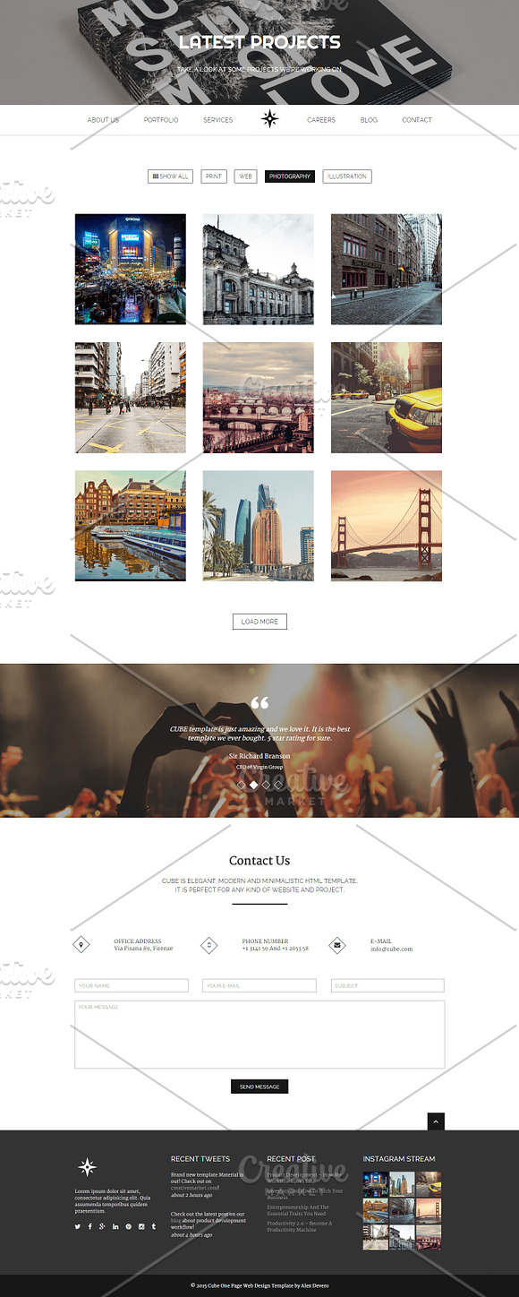 CUBE: Minimal Multi-Purpose Template in HTML/CSS Themes - product preview 6