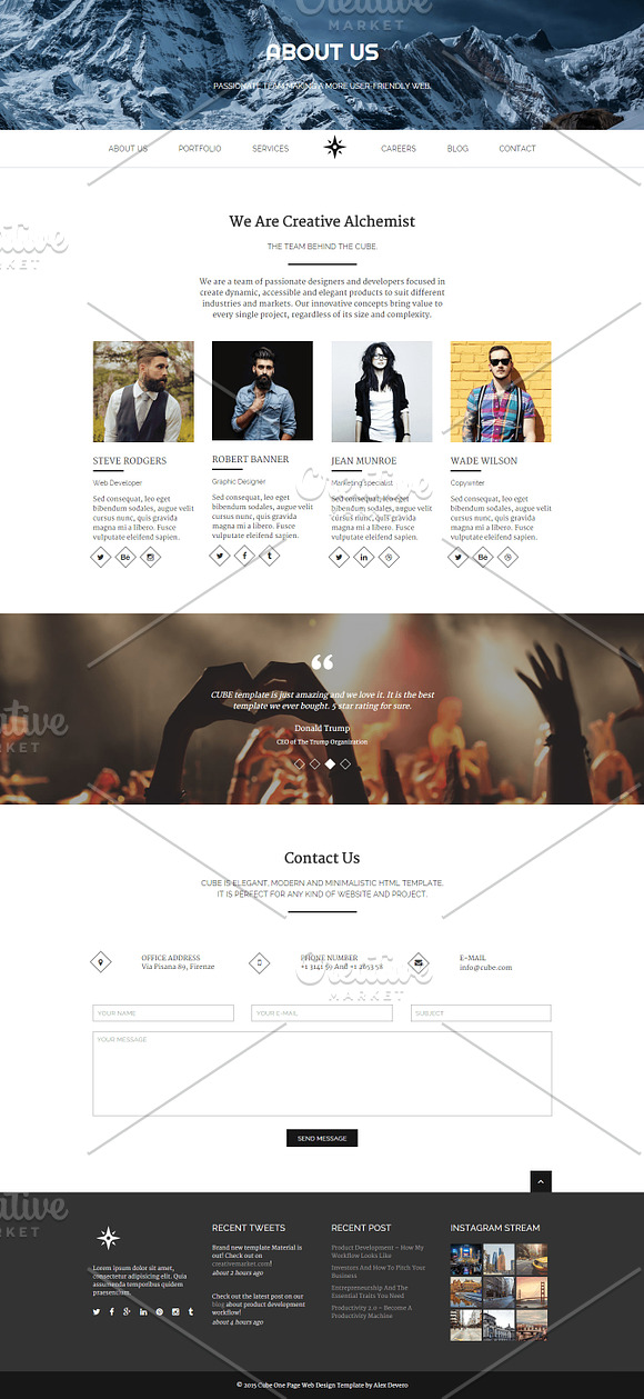 CUBE: Minimal Multi-Purpose Template in HTML/CSS Themes - product preview 8
