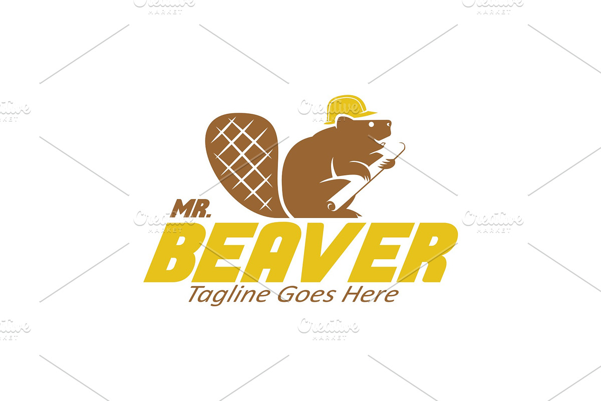 Mr. Beaver in Logo Templates - product preview 8