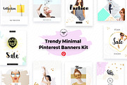 Pinterest Social Media Banners Kit