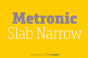 Metronic Slab Narrow (12 fonts)
