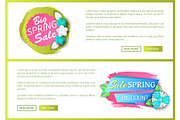 Big Spring Sale Web Site and Banner