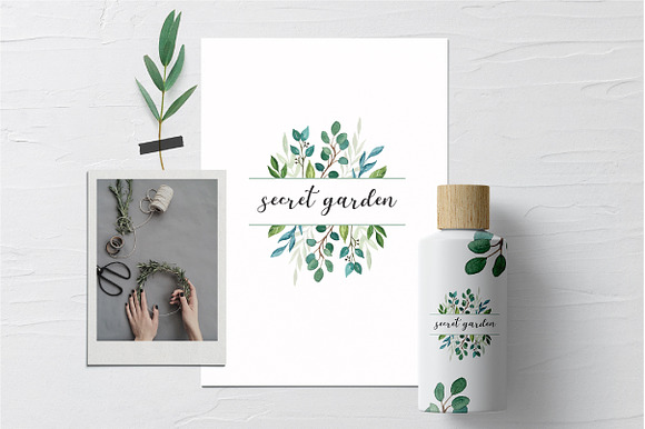 Watercolor Logo Collection in Logo Templates - product preview 1