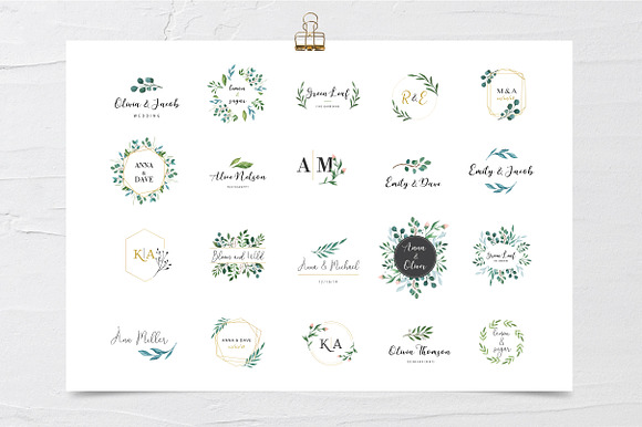 Watercolor Logo Collection in Logo Templates - product preview 5